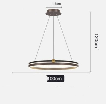 Chandelier Living Room Brushed Aluminum Bedroom Study CJ