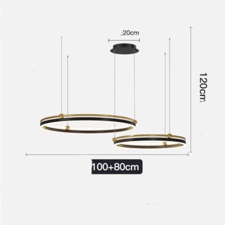 Chandelier Living Room Brushed Aluminum Bedroom Study CJ