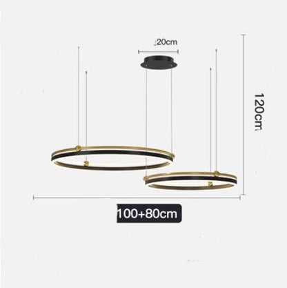 Chandelier Living Room Brushed Aluminum Bedroom Study CJ