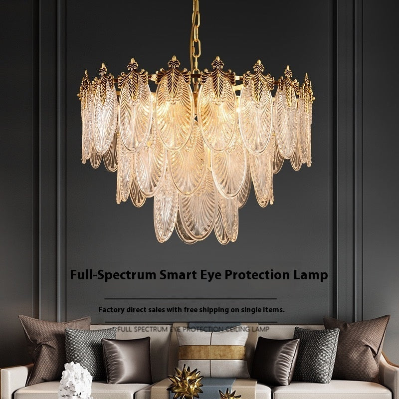 Glass Chandelier Living Room Simple Creative Bedroom Chandelier CJ