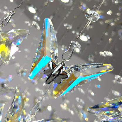 Modern minimalist crystal ceiling light, suitable for living room, bedroom, and dining room. YUHUAQI LIGHTING