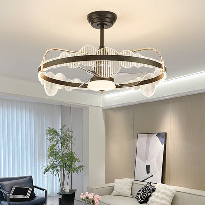Fan light, dining room light, bedroom light, modern minimalist style YUHUAQI LIGHTING