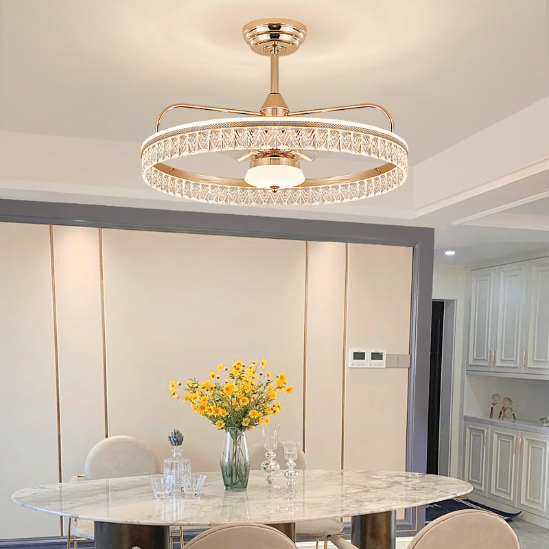 Fan light, dining room light, bedroom light, modern minimalist style YUHUAQI LIGHTING