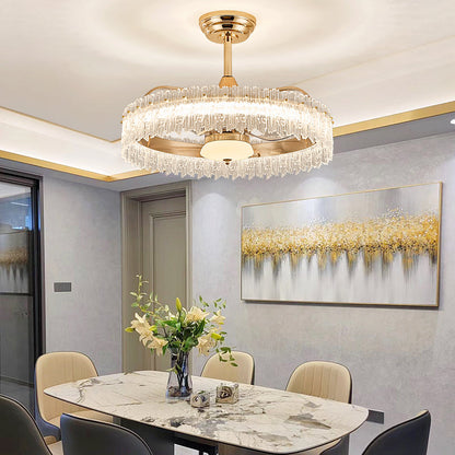 Fan light, dining room light, bedroom light, modern minimalist style YUHUAQI LIGHTING