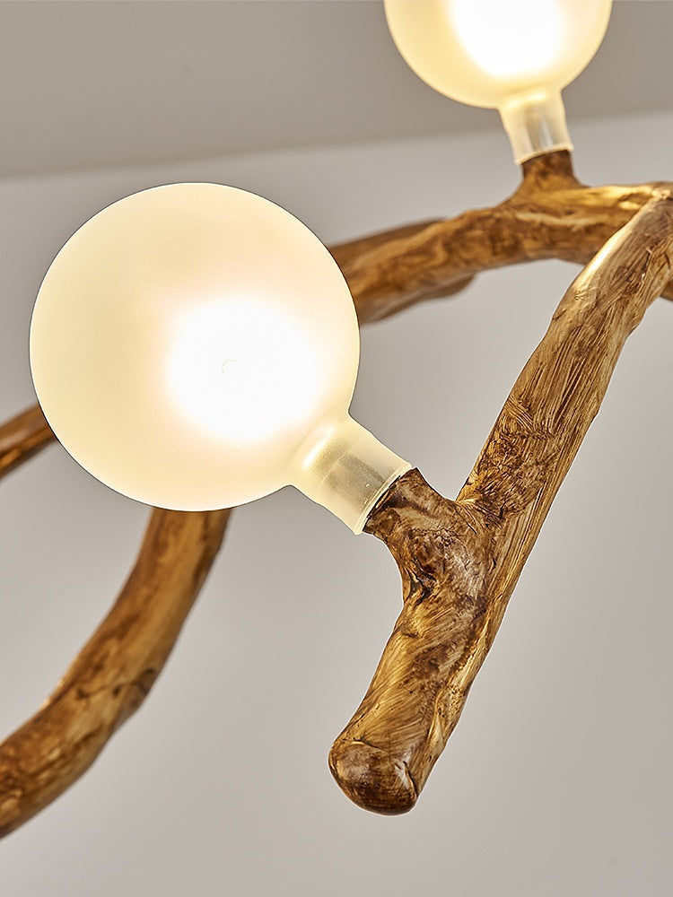 Restaurant Chandelier Decorative Tree Branch Lights Zen Japanese Wabi-sabi Wind Lamps CJ