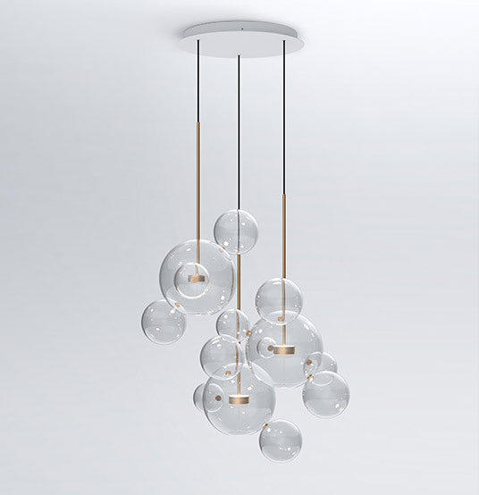 Soap Bubble Mickey Chandelier LED Living Room Bedroom Dining Room Glass CJ