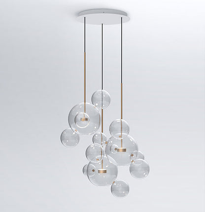 Soap Bubble Mickey Chandelier LED Living Room Bedroom Dining Room Glass CJ
