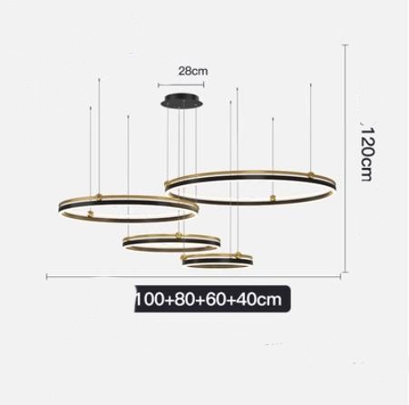 Chandelier Living Room Brushed Aluminum Bedroom Study CJ