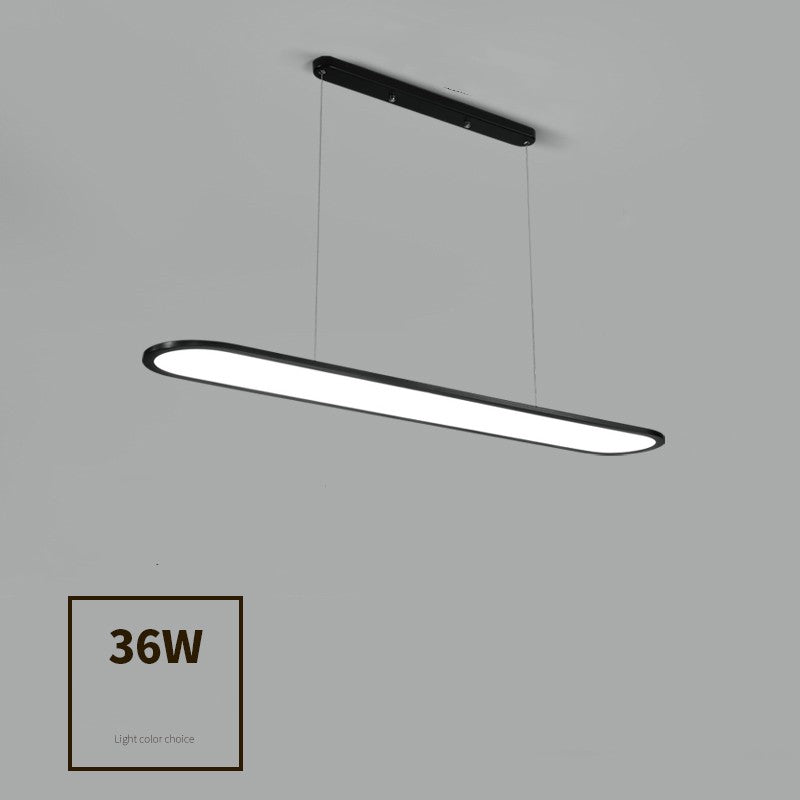 Modern Simple Creative Strip Bar Led Office Lighting Restaurant Chandelier CJ