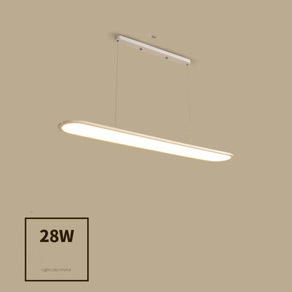 Modern Simple Creative Strip Bar Led Office Lighting Restaurant Chandelier CJ