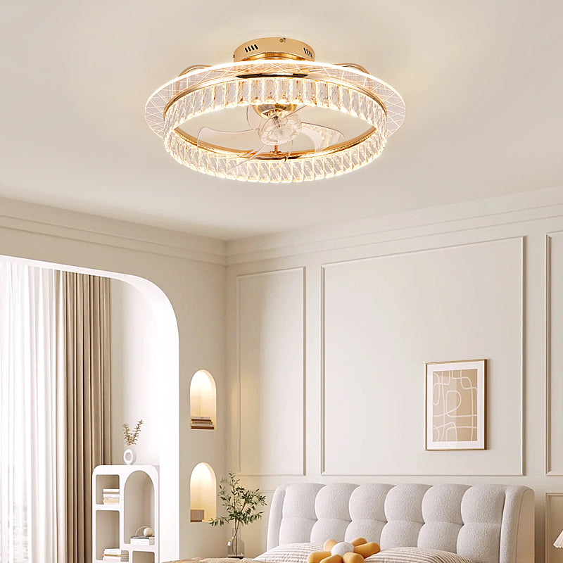 Fan light, dining room light, bedroom light, modern minimalist style YUHUAQI LIGHTING