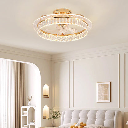 Fan light, dining room light, bedroom light, modern minimalist style YUHUAQI LIGHTING