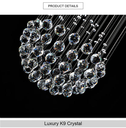 6045Modern simple light luxury golden crystal ceiling lamp stair light YUHUAQI LIGHTING