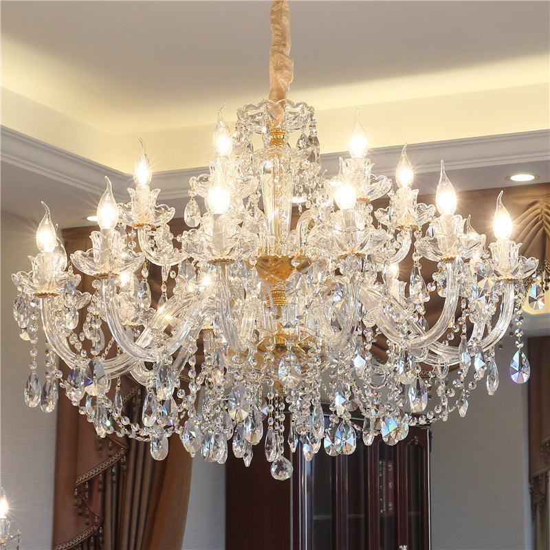 Luxury Crystal Chandelier In Living Room CJ