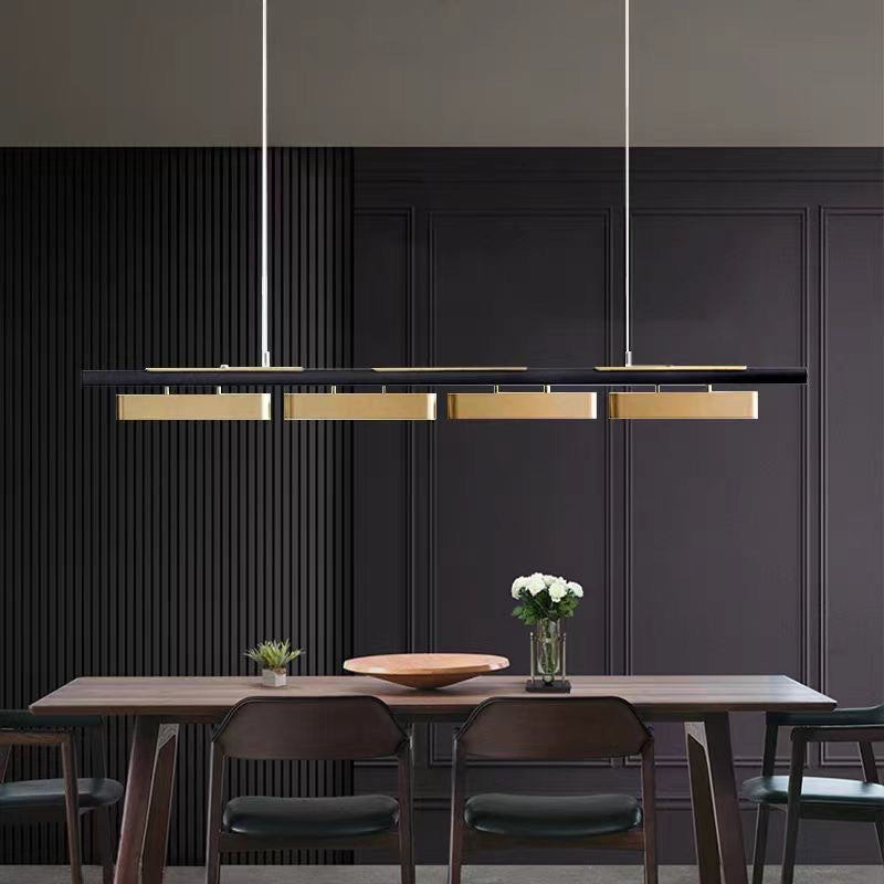 Rectangular Modern Metal Minimalist Pendant Light CJ