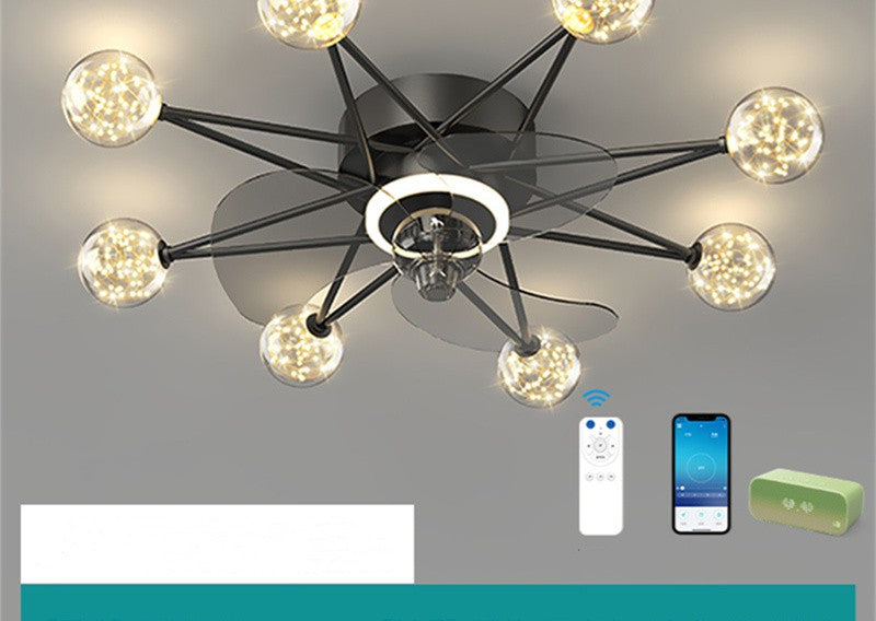 Nordic Ceiling Fan Lights Living Room Dining Room Full Of Stars NatalizHomeShop