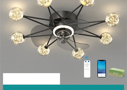 Nordic Ceiling Fan Lights Living Room Dining Room Full Of Stars NatalizHomeShop