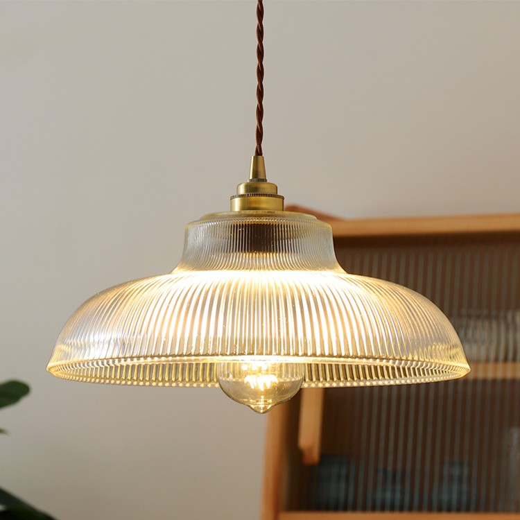 Japanese Vintage Restaurant Bar Chandelier Nordic Brass Glass Lamps CJ