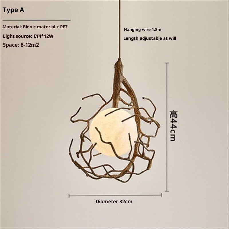 Creative Personality Clothing Store Tea Art Window Chandelier CJ