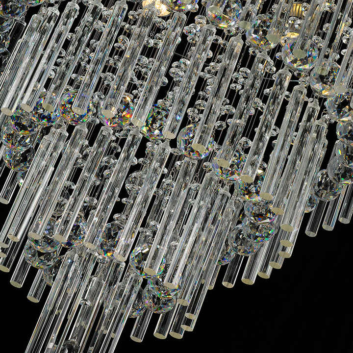 Modern simple light luxury golden crystal ceiling lamp stair light YUHUAQI LIGHTING