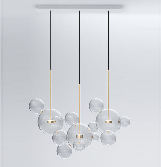 Soap Bubble Mickey Chandelier LED Living Room Bedroom Dining Room Glass CJ
