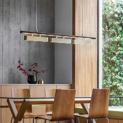 Rectangular Modern Metal Minimalist Pendant Light CJ