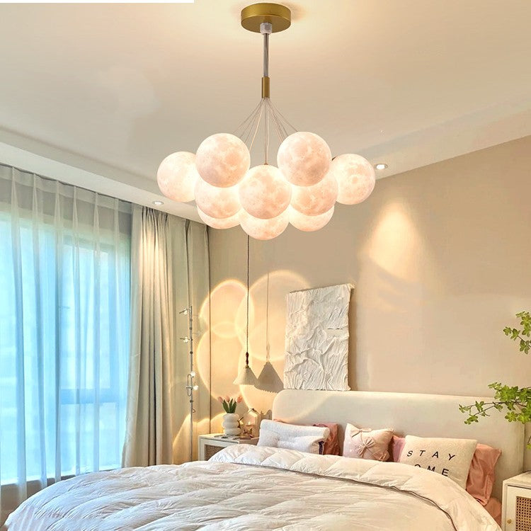 Bedroom Chandelier Nordic Lamps Creative Moon Bubble Lights CJ