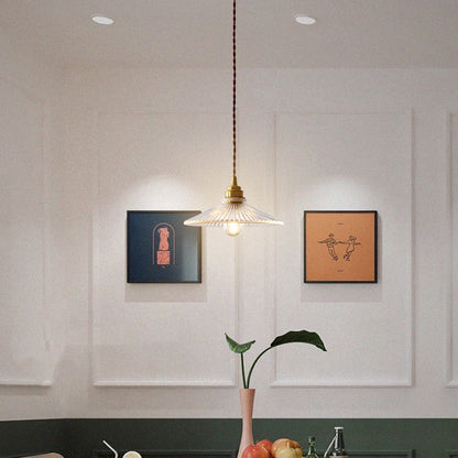 Japanese Vintage Restaurant Bar Chandelier Nordic Brass Glass Lamps CJ