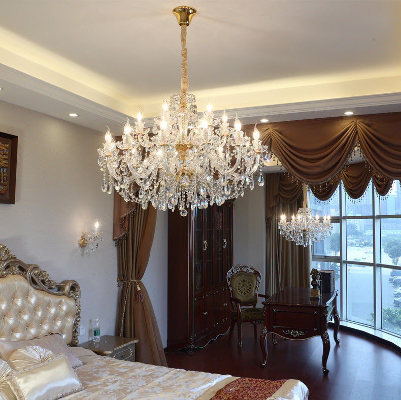 Luxury Crystal Chandelier In Living Room CJ