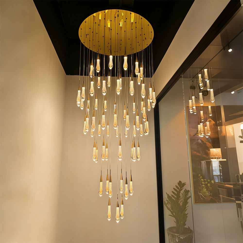 Yuhuaqi Lighting - Chinese Crystal Lighting Fixtures, Hotel Custom Lighting Fixtures, Customstair light  Chandeliers YUHUAQI LIGHTING