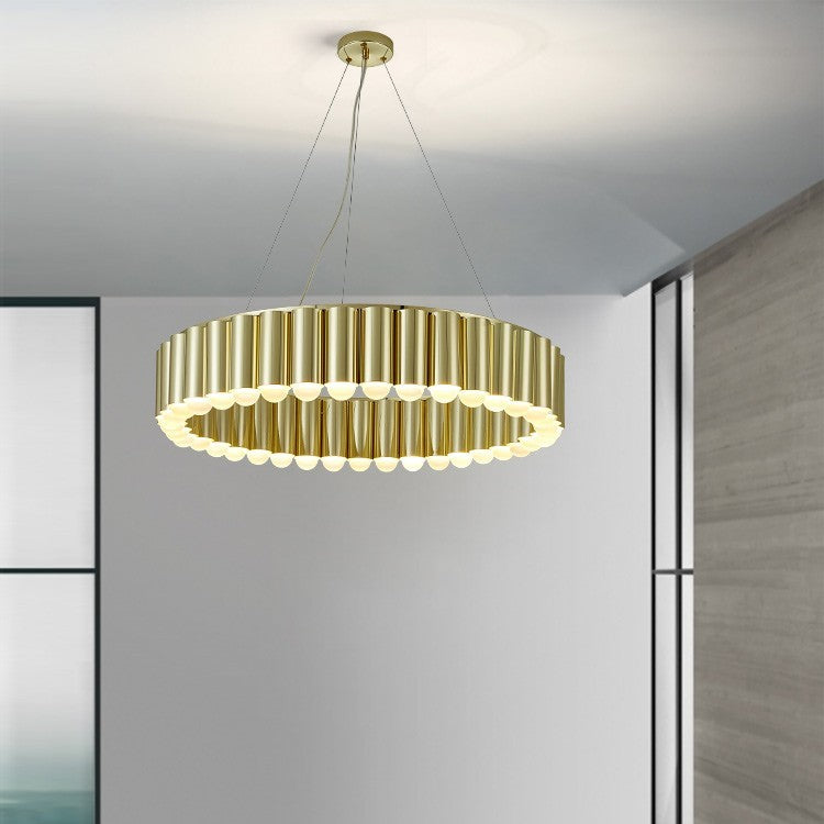 Nordic Chandelier Simple Modern Living Room Lamp Duplex Villa Bedroom Study CJ