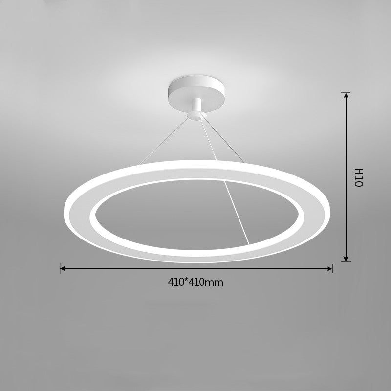 Simple Modern Circular Bedroom Study Chandelier CJ