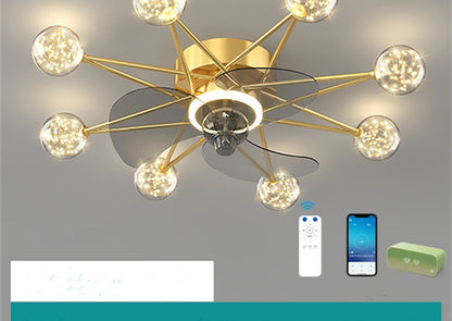 Nordic Ceiling Fan Lights Living Room Dining Room Full Of Stars NatalizHomeShop