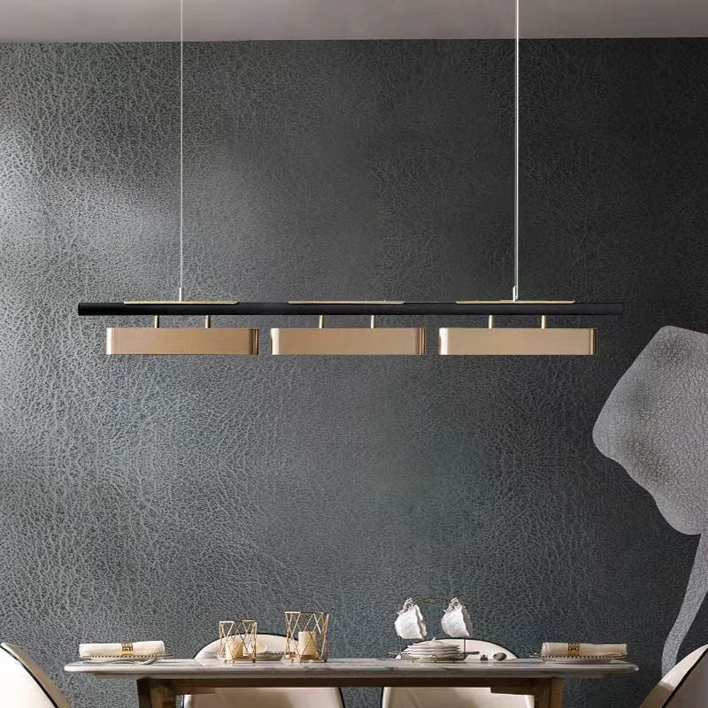 Rectangular Modern Metal Minimalist Pendant Light CJ