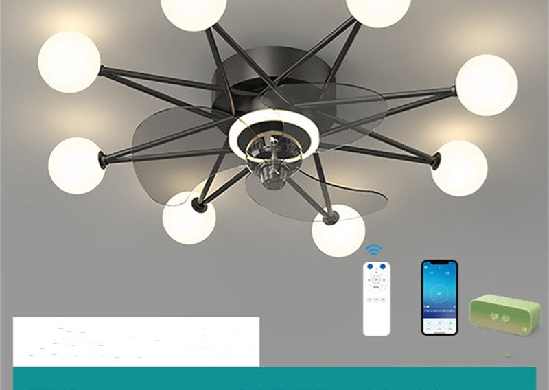 Nordic Ceiling Fan Lights Living Room Dining Room Full Of Stars NatalizHomeShop