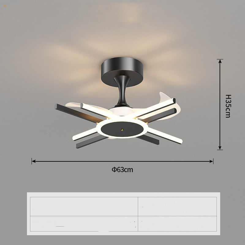 Nordic Light Luxury Living Room Fan Lamp Simple New Style NatalizHomeShop
