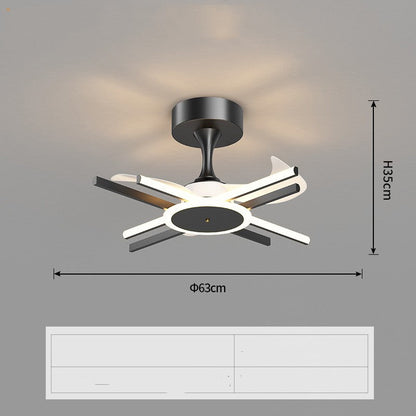 Nordic Light Luxury Living Room Fan Lamp Simple New Style NatalizHomeShop