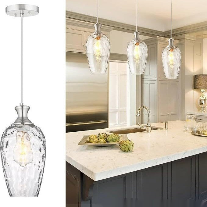 Glass Corridor Kitchen Kitchen Island Restaurant Small Pendant Lamp CJ