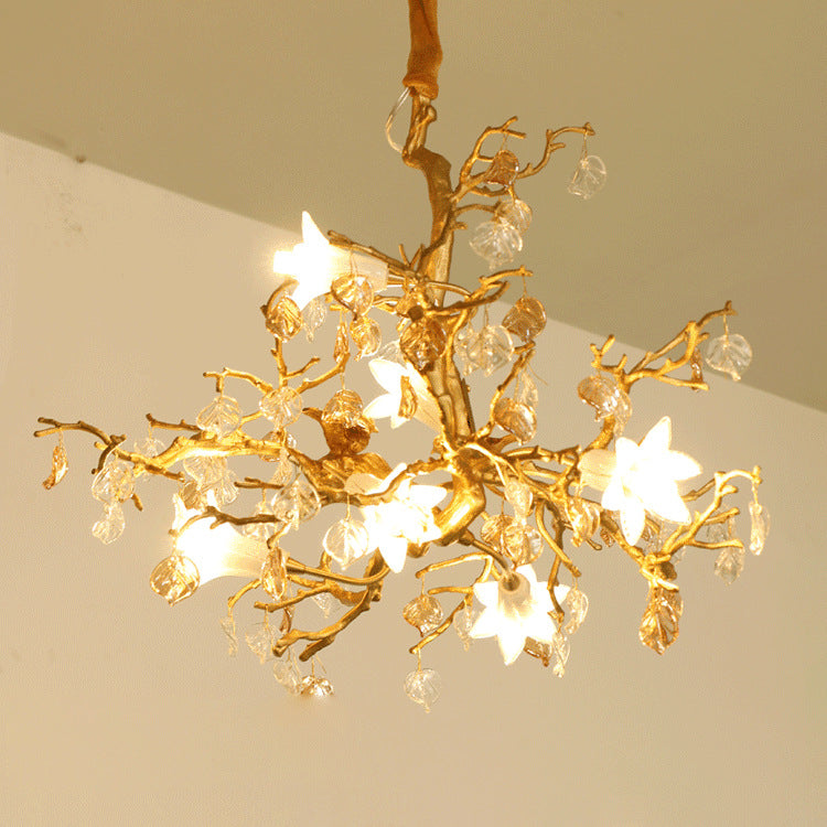 Copper Branch Chandelier Creative Crystal Chandelier CJ