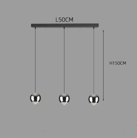 Restaurant Cafe Bar Living Room Ball Long Line Chandelier CJ