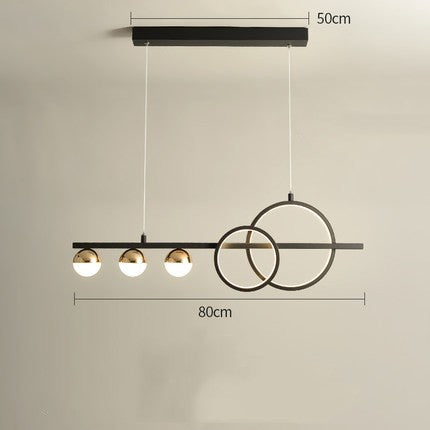 Rectangular Table Lamp Creative New Dining Room Bar Simple Modern Chandelier CJ