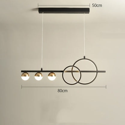 Rectangular Table Lamp Creative New Dining Room Bar Simple Modern Chandelier CJ