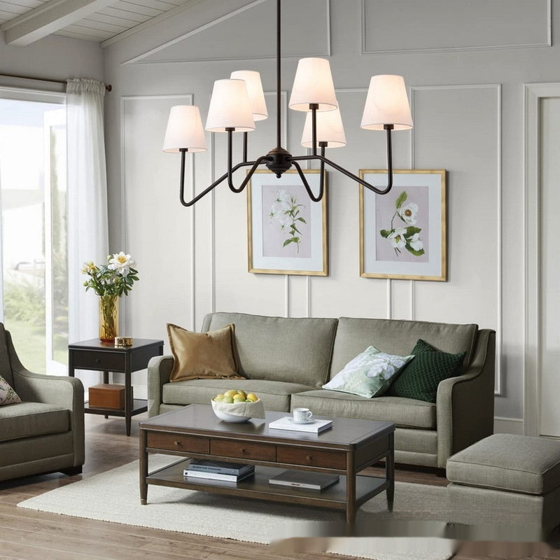 Industrial Style Living Room Retro Design Multi-head Chandelier CJ
