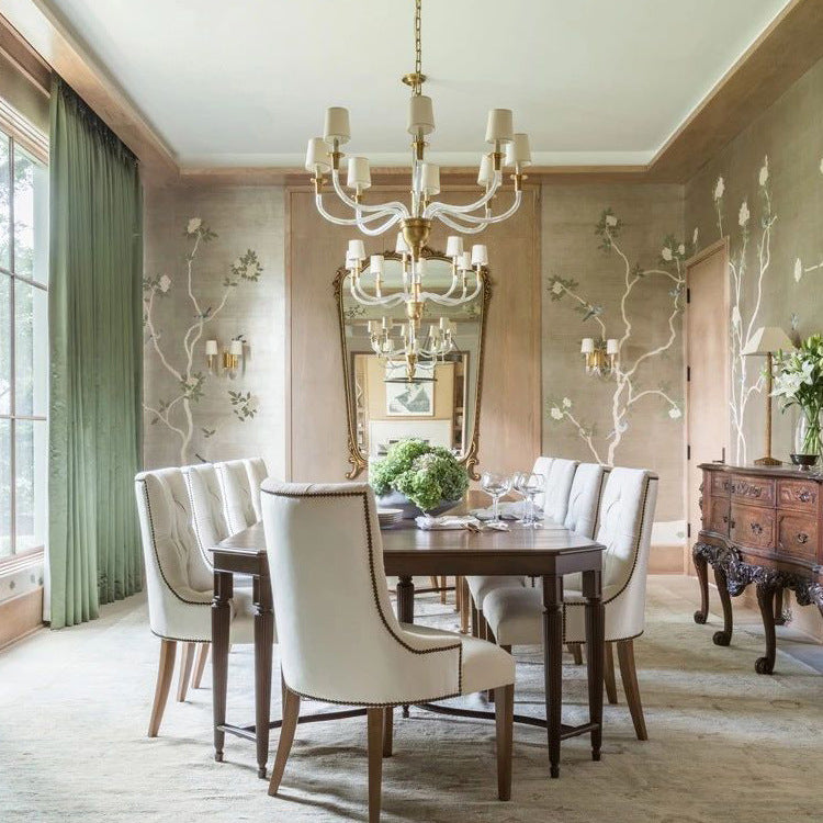 All Copper American Simple Chandelier Simple Bedroom Post-modern CJ
