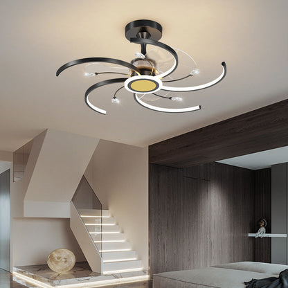 Modern Simple Fan Lamp In Living Room NatalizHomeShop