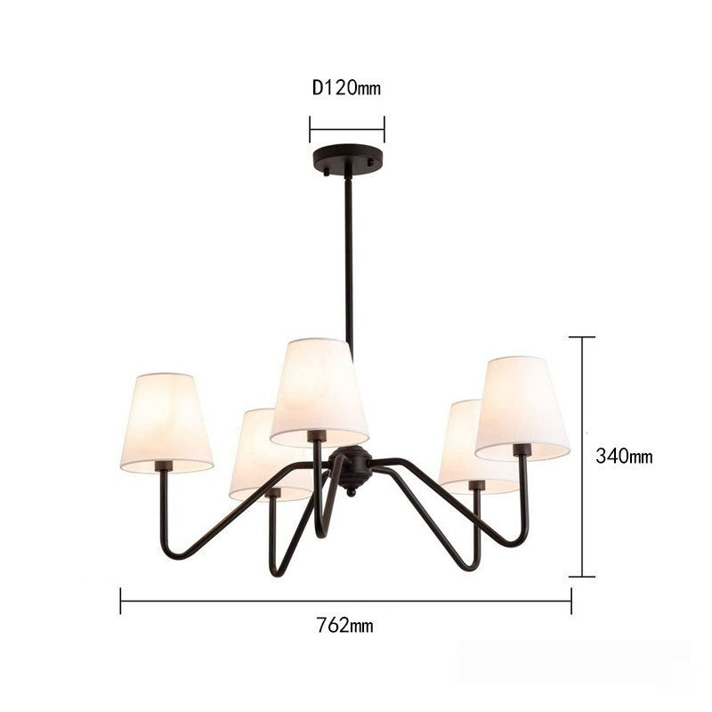 Industrial Style Living Room Retro Design Multi-head Chandelier CJ