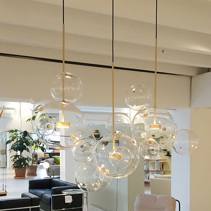 Soap Bubble Mickey Chandelier LED Living Room Bedroom Dining Room Glass CJ