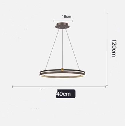 Chandelier Living Room Brushed Aluminum Bedroom Study CJ