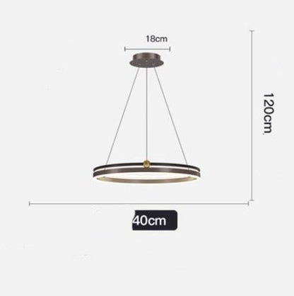 Chandelier Living Room Brushed Aluminum Bedroom Study CJ