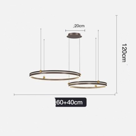Chandelier Living Room Brushed Aluminum Bedroom Study CJ